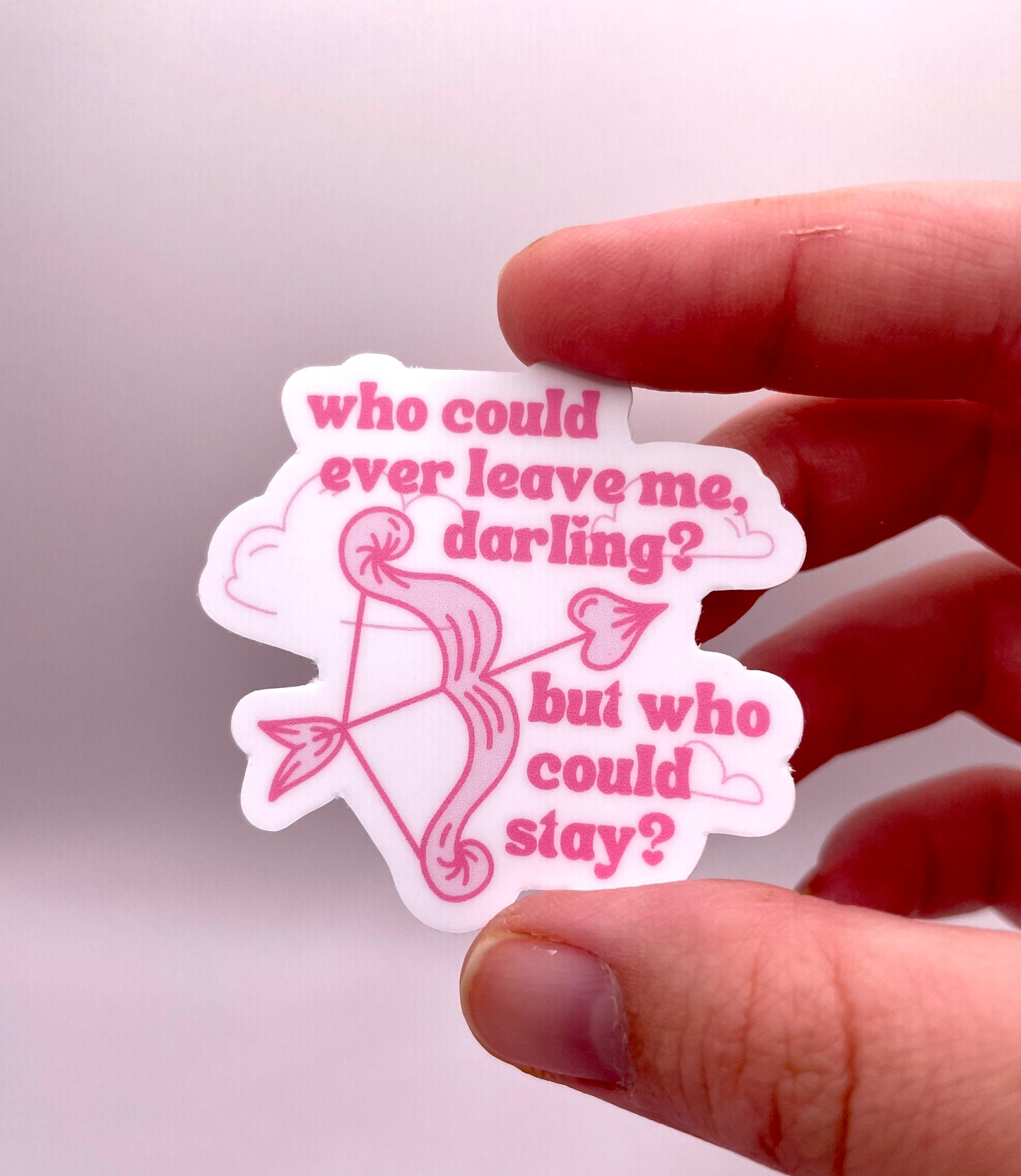 The Archer Taylor Swift Sticker | Who Could Ever Leave Me Darling, but Who Could Stay? | Taylor Swift Stickers | Taylor Swift Lover Stickers