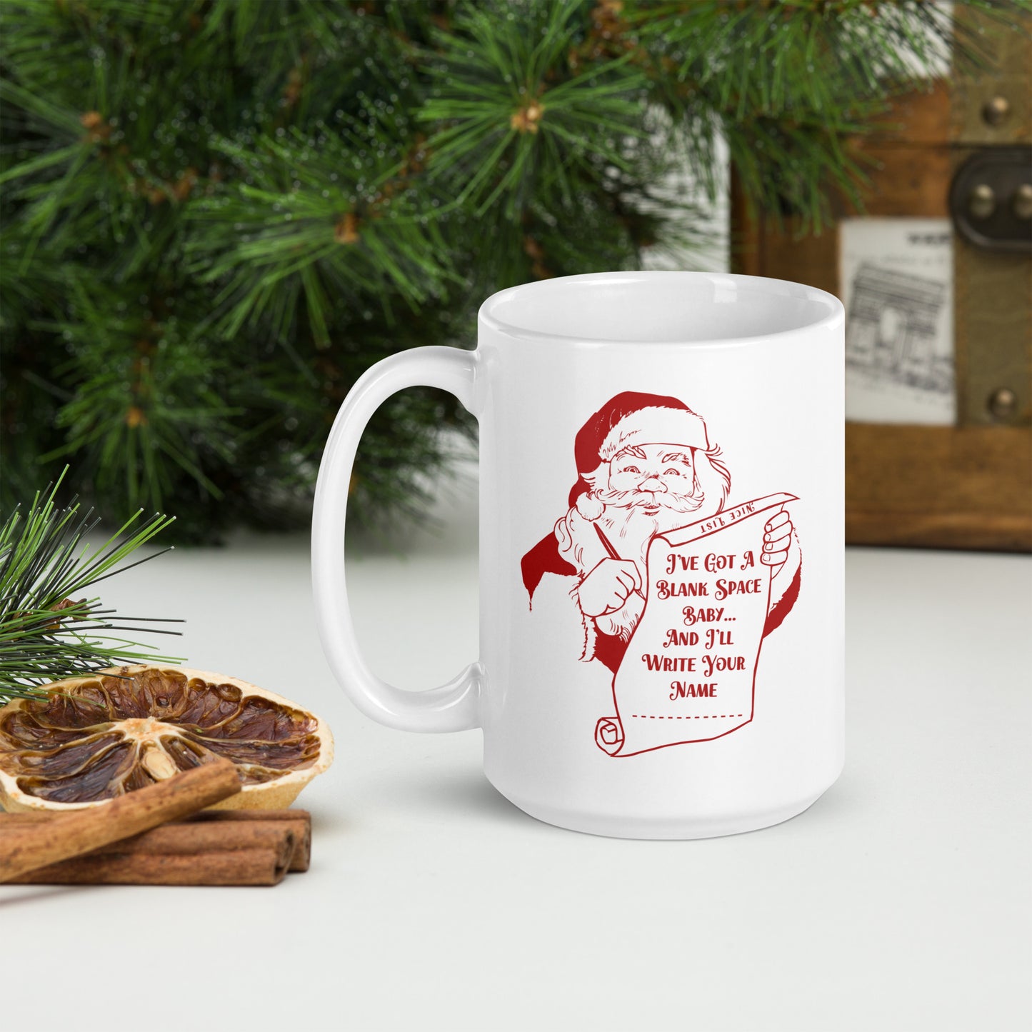 Santa's Nice List Christmas Mug | Blank Space Taylor Swift | 15oz & 20oz Options