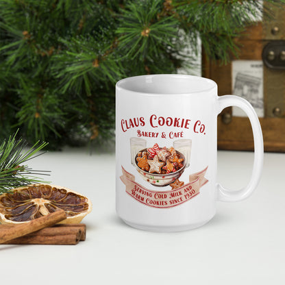 Cozy up with Claus Cookie Co. Christmas Mug - Perfect for the Holidays! (15oz and 20oz options)