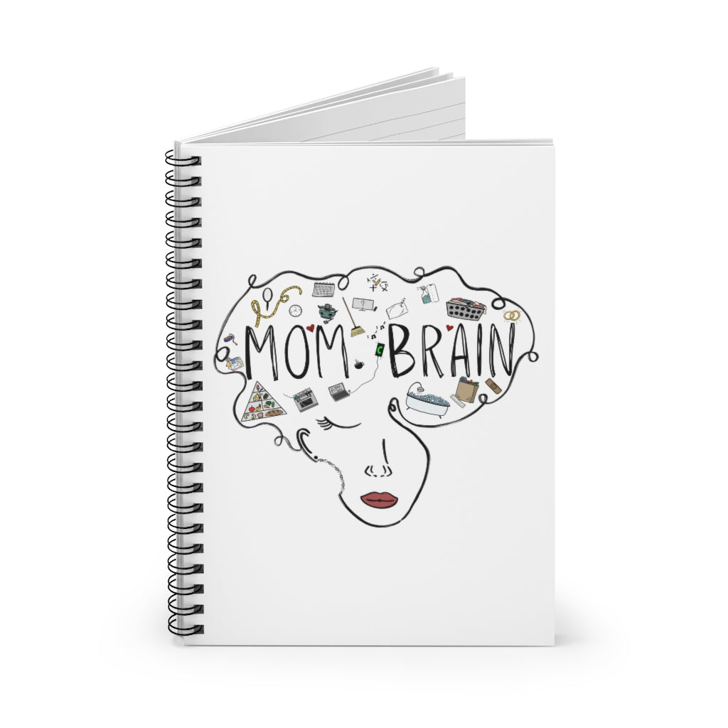 Mom Brain Spiral Notebook - Ruled Line