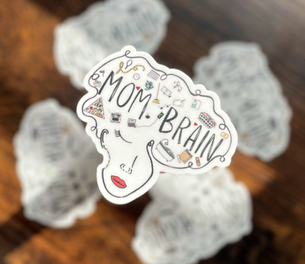 Mom Brain Vinyl Sticker