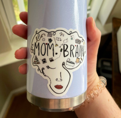 Mom Brain Vinyl Sticker