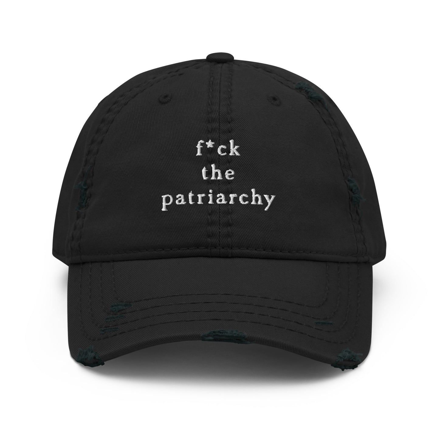 F*ck the Patriarchy Distressed Baseball Cap