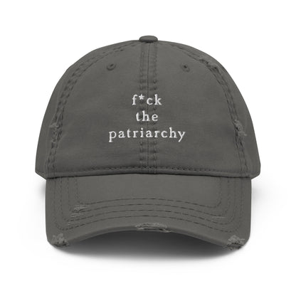 F*ck the Patriarchy Distressed Baseball Cap