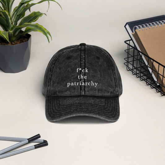 F*ck the Patriarchy Vintage Cotton Twill Cap | Taylor Swift Hat | Taylor Swift Gift