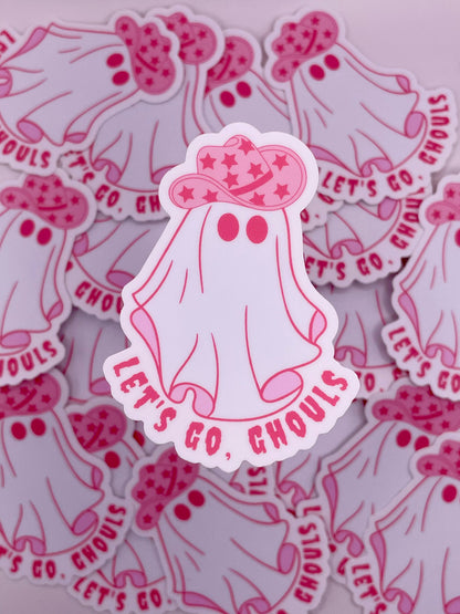 Lets Go Ghouls Halloween Sticker
