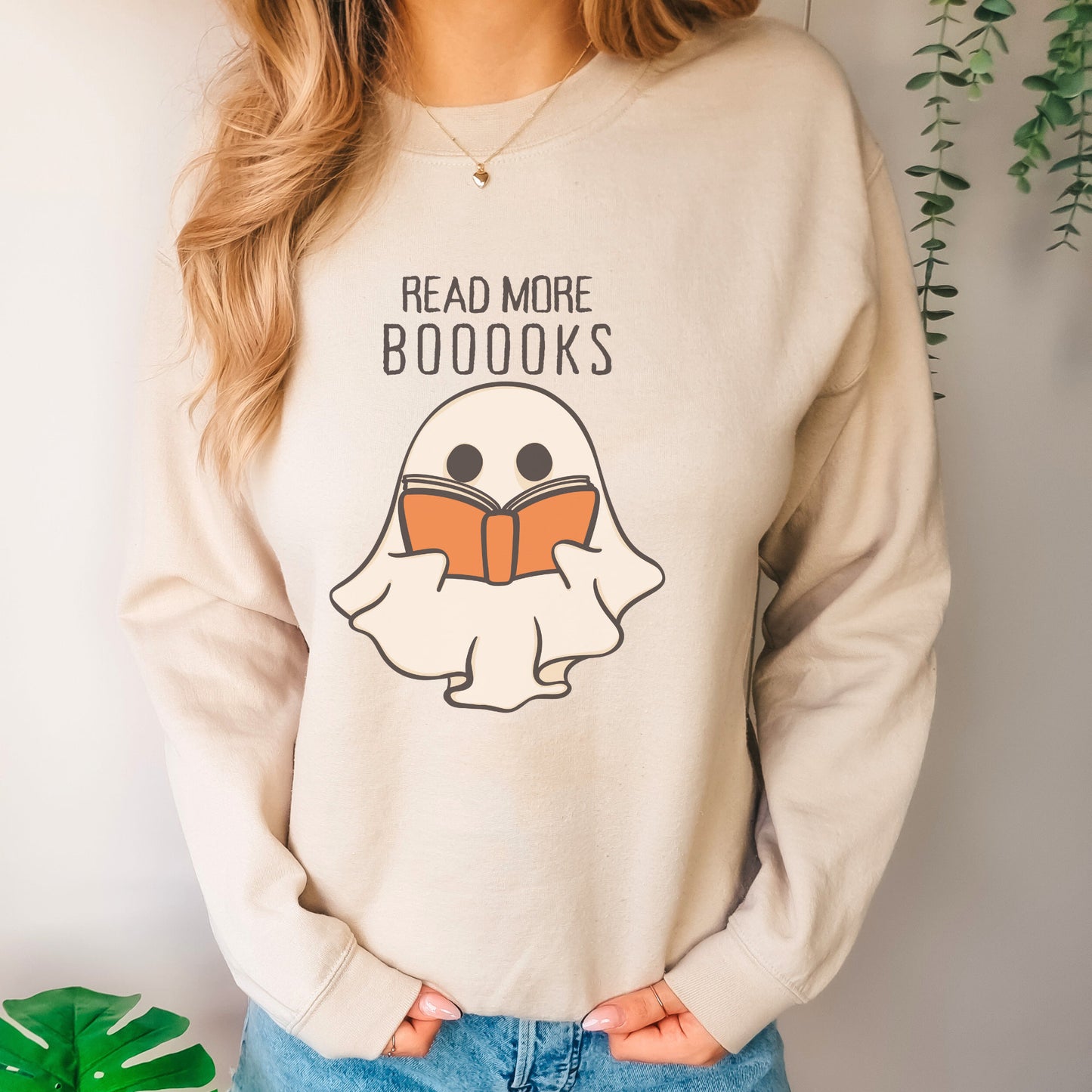 Read More Booooks Halloween Bookish Crewneck Sweatshirt | Bookish Sweatshirt | Cozy Fall Crewneck Sweatshirt