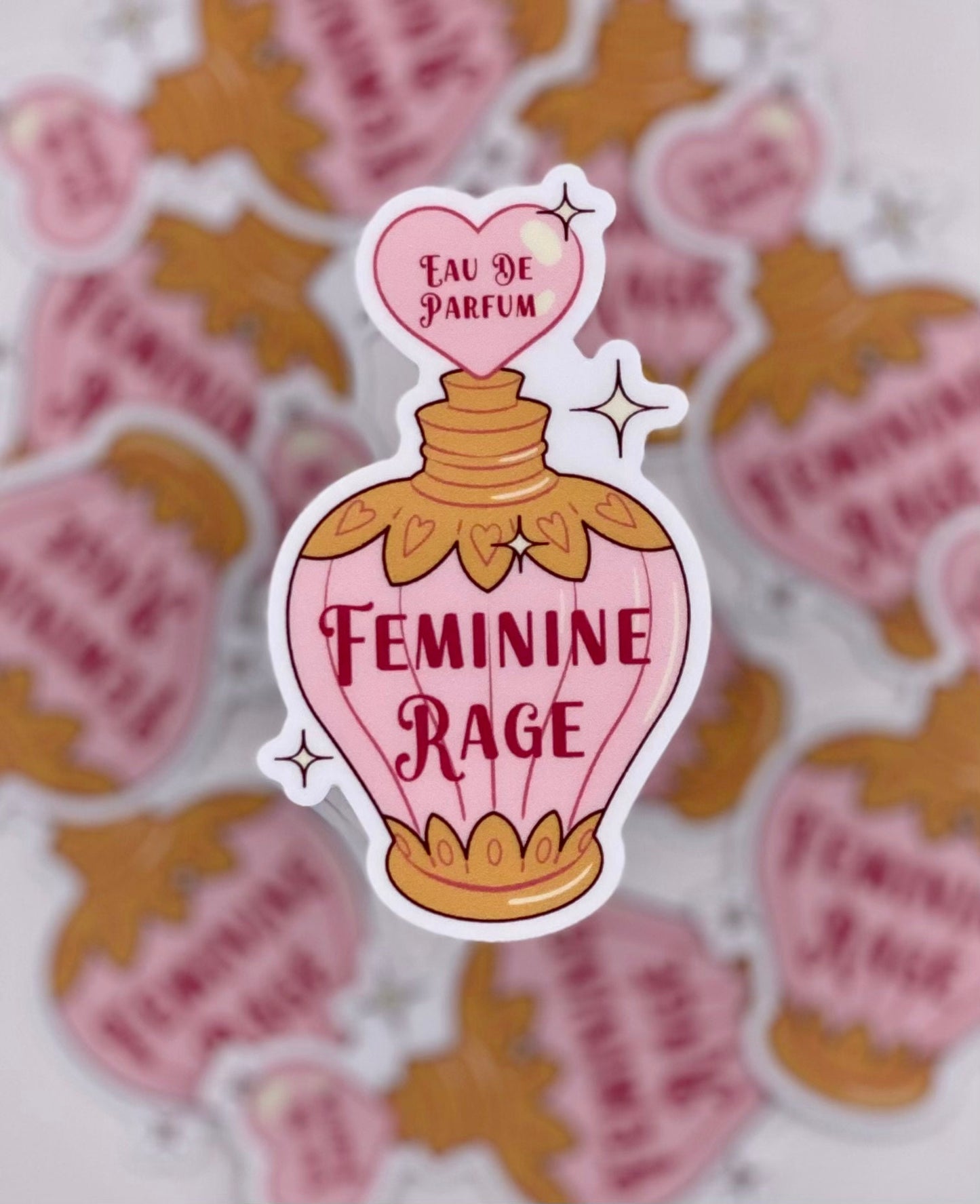 Feminine Rage Perfume Sticker | Feminist Stickers