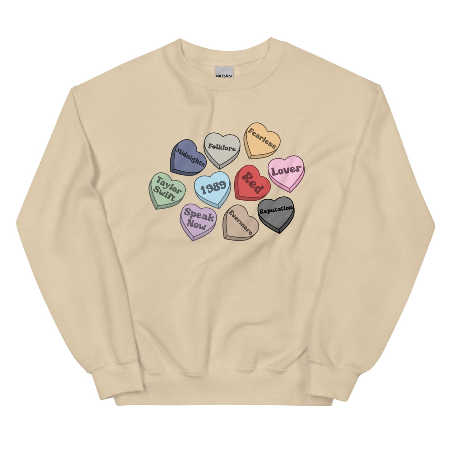 Taylor Swift Candy Heart Eras Sweatshirt | Valentines Sweatshirt | Taylor Swift Sweatshirt