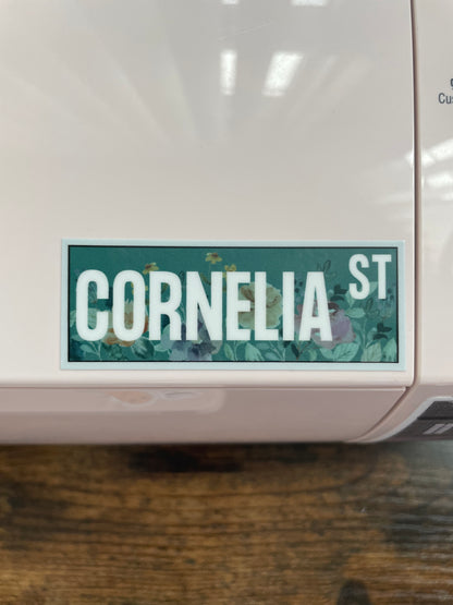 Cornelia Street Sign Sticker