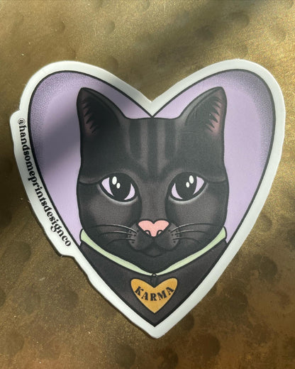 Karma is a Cat Sticker | Taylor Swift Vinyl Stickers