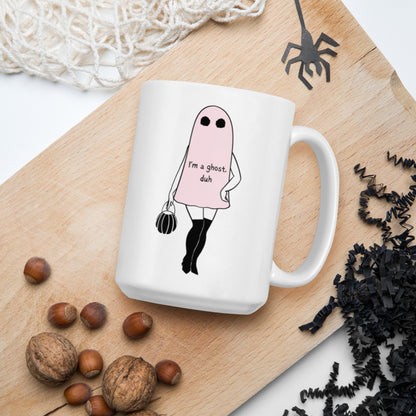 Pink Pinup Ghost Mug